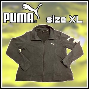 PUMA classic black & white track JACKET/ SWEATSHIRT size XL kids